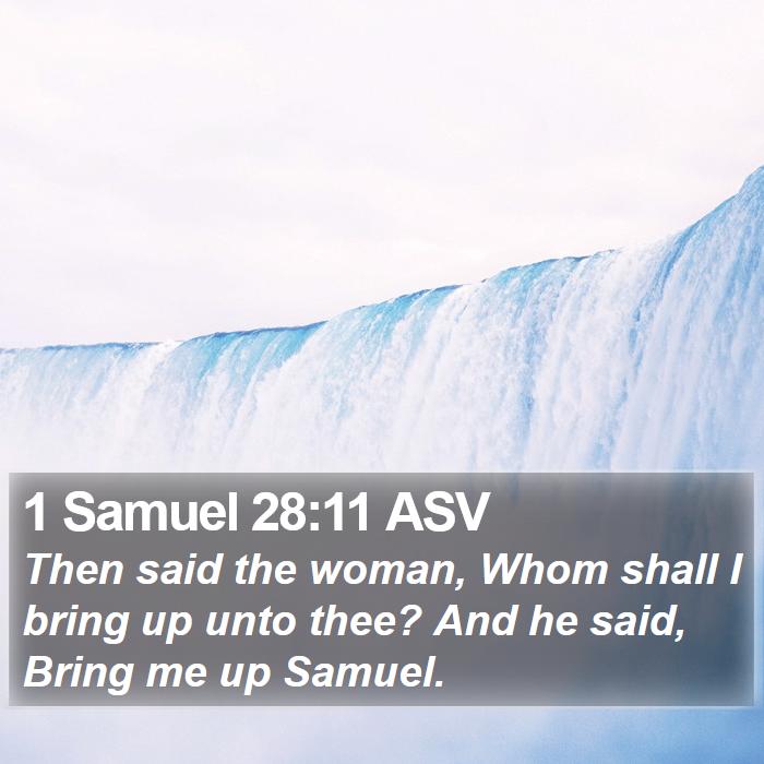 1 Samuel 28:11 ASV Bible Study