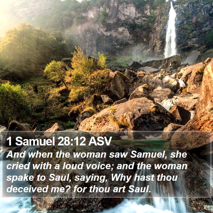 1 Samuel 28:12 ASV Bible Study