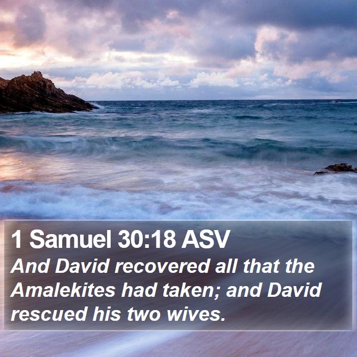 1 Samuel 30:18 ASV Bible Study