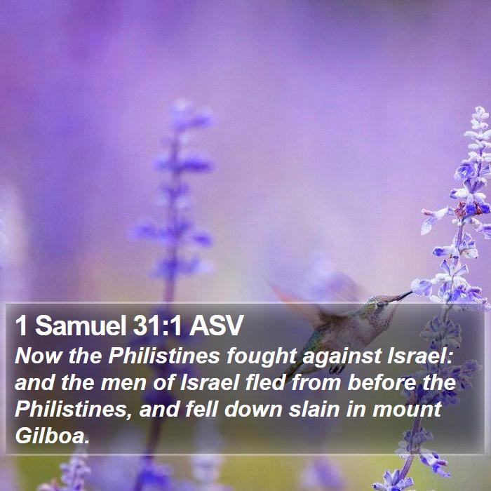 1 Samuel 31:1 ASV Bible Study