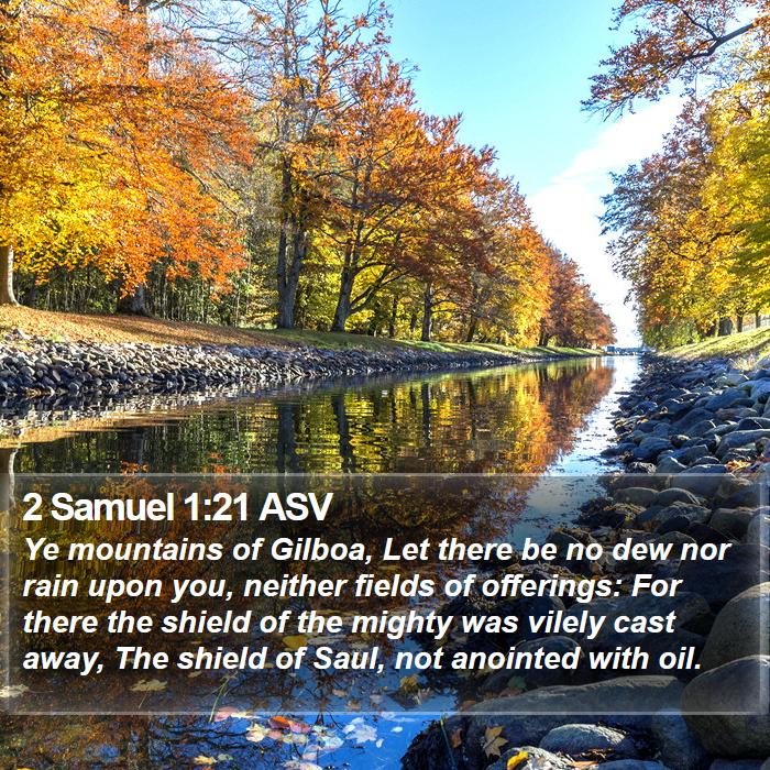 2 Samuel 1:21 ASV Bible Study