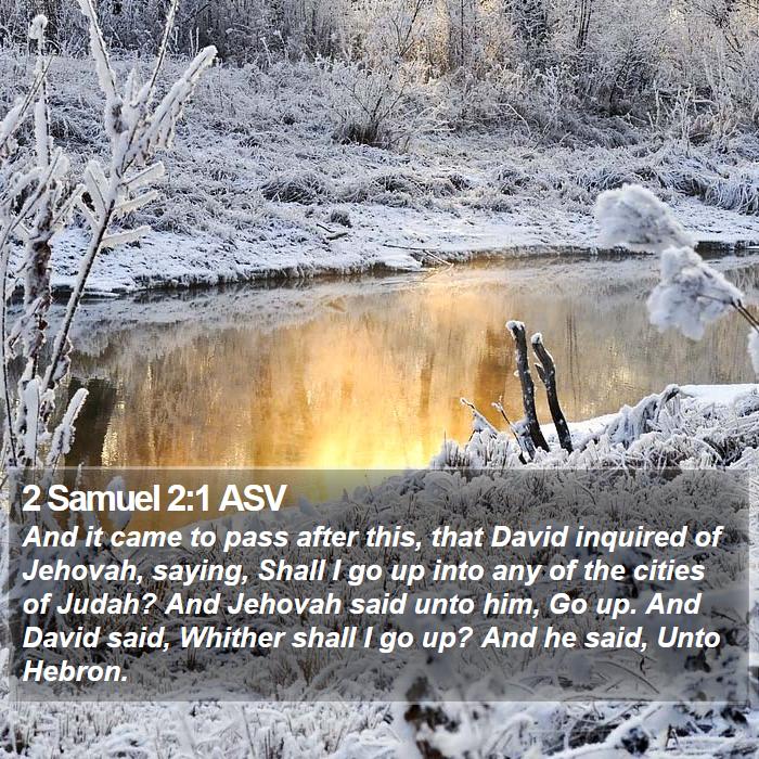 2 Samuel 2:1 ASV Bible Study