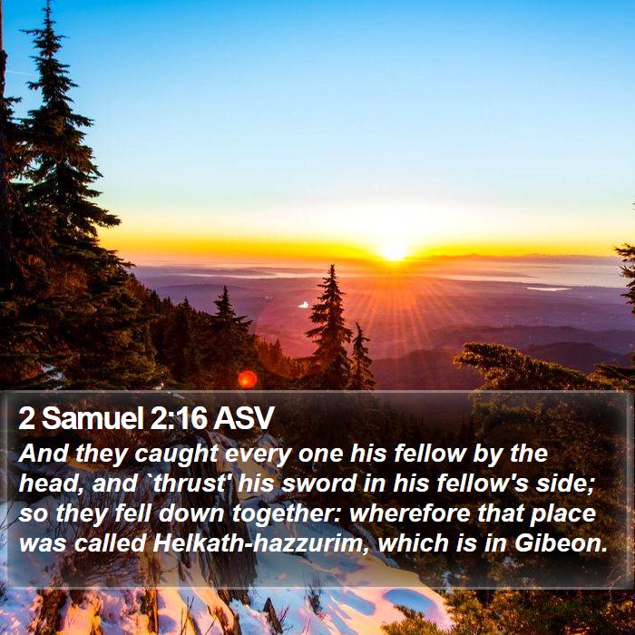 2 Samuel 2:16 ASV Bible Study