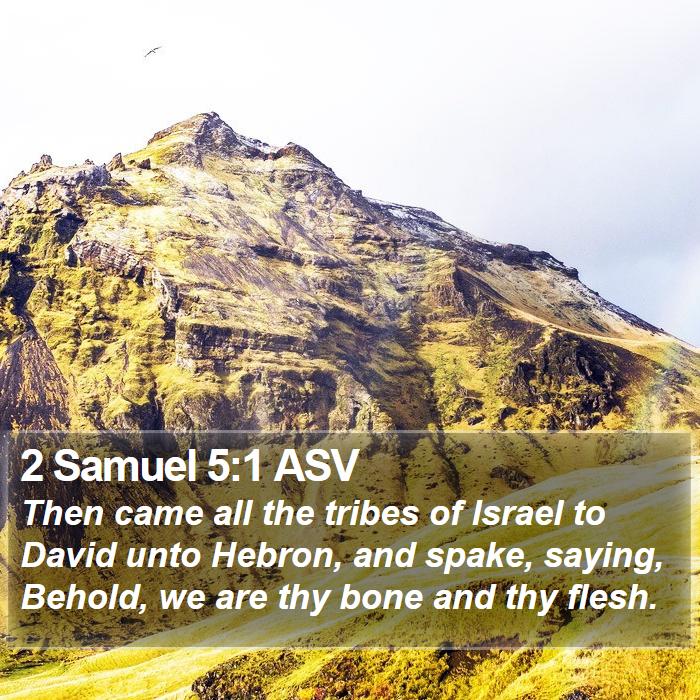 2 Samuel 5:1 ASV Bible Study