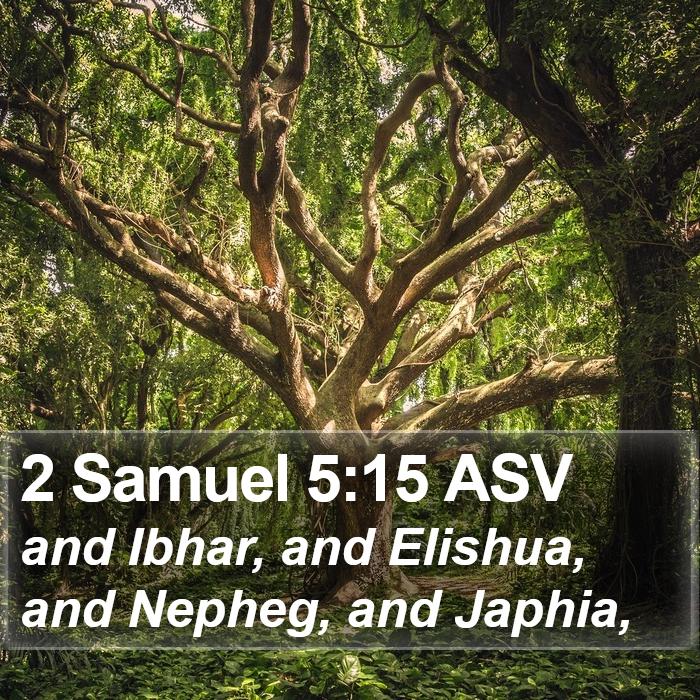 2 Samuel 5:15 ASV Bible Study