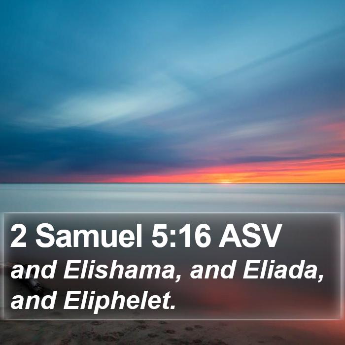 2 Samuel 5:16 ASV Bible Study