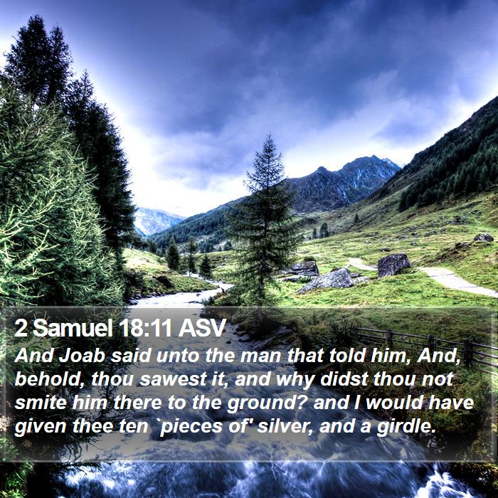 2 Samuel 18:11 ASV Bible Study