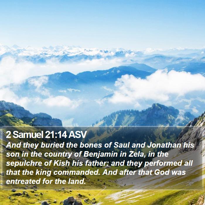 2 Samuel 21:14 ASV Bible Study