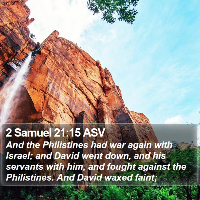 2 Samuel 21:15 ASV Bible Study