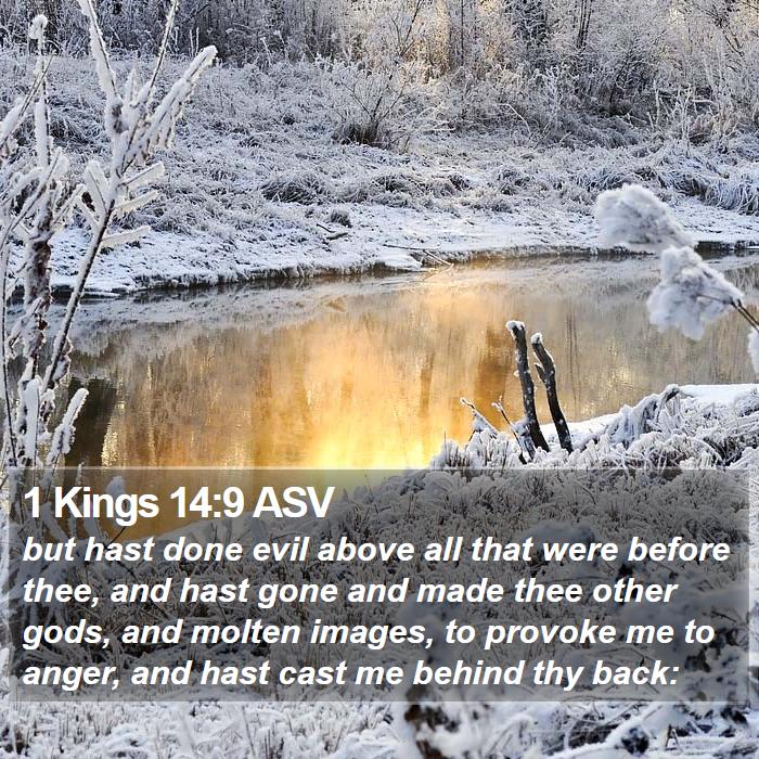 1 Kings 14:9 ASV Bible Study