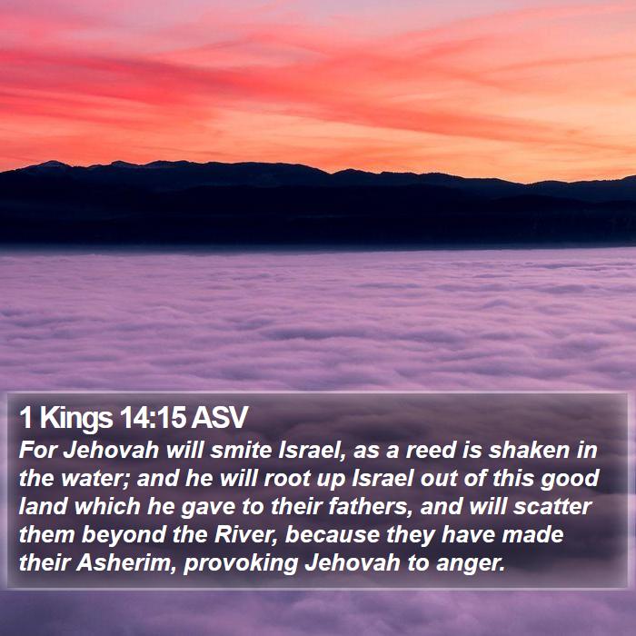 1 Kings 14:15 ASV Bible Study