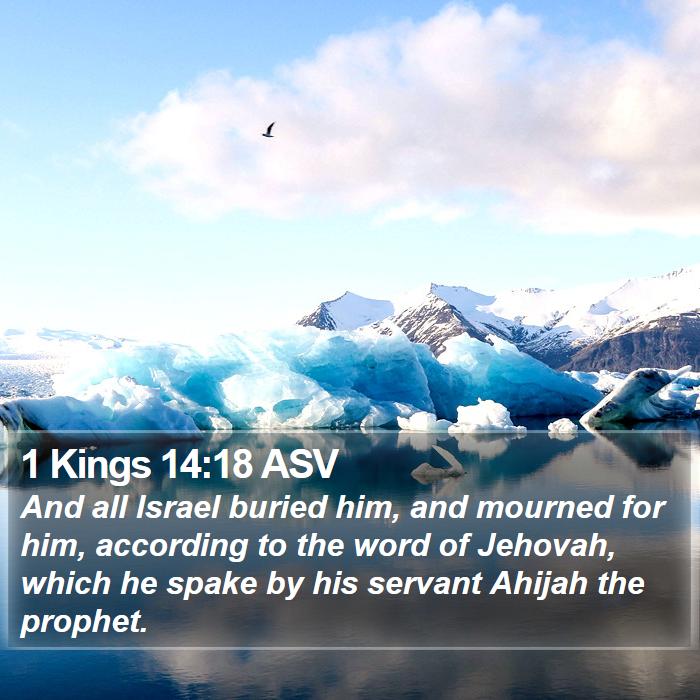 1 Kings 14:18 ASV Bible Study