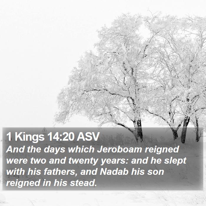 1 Kings 14:20 ASV Bible Study