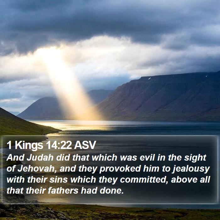 1 Kings 14:22 ASV Bible Study