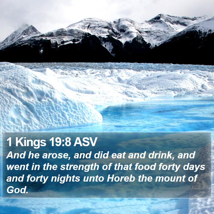 1 Kings 19:8 ASV Bible Study