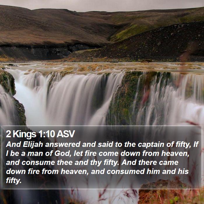 2 Kings 1:10 ASV Bible Study