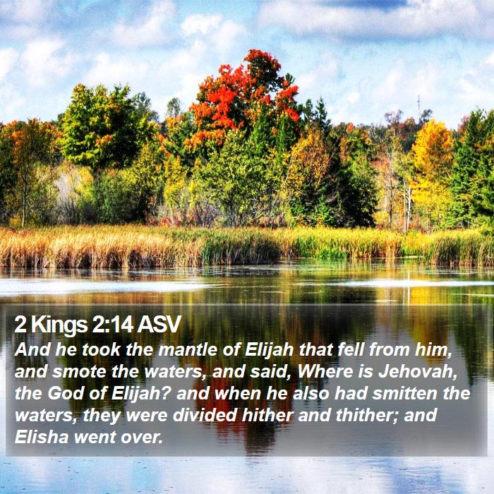 2 Kings 2:14 ASV Bible Study