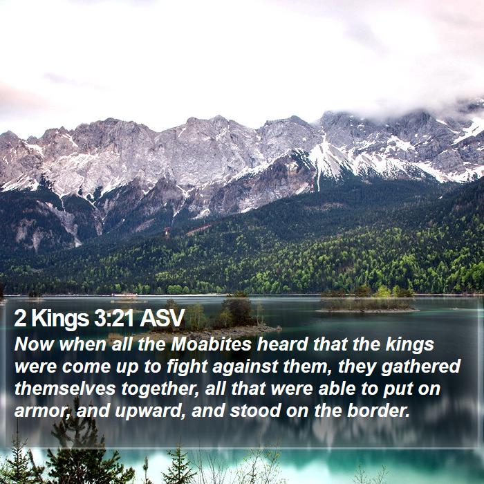 2 Kings 3:21 ASV Bible Study