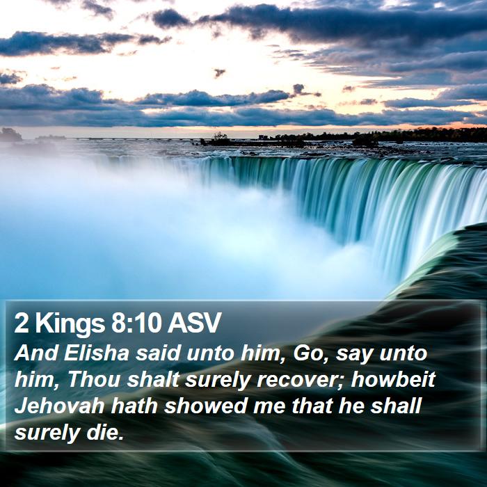 2 Kings 8:10 ASV Bible Study