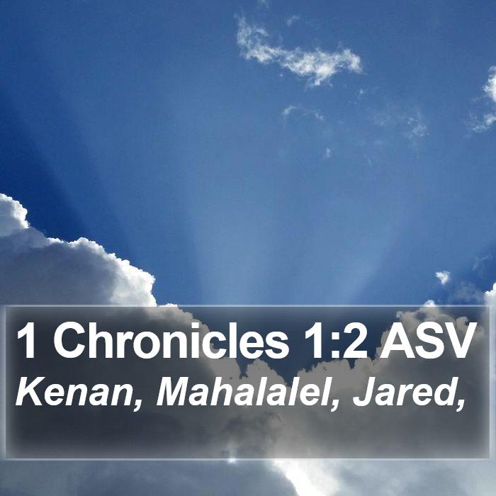 1 Chronicles 1:2 ASV Bible Study