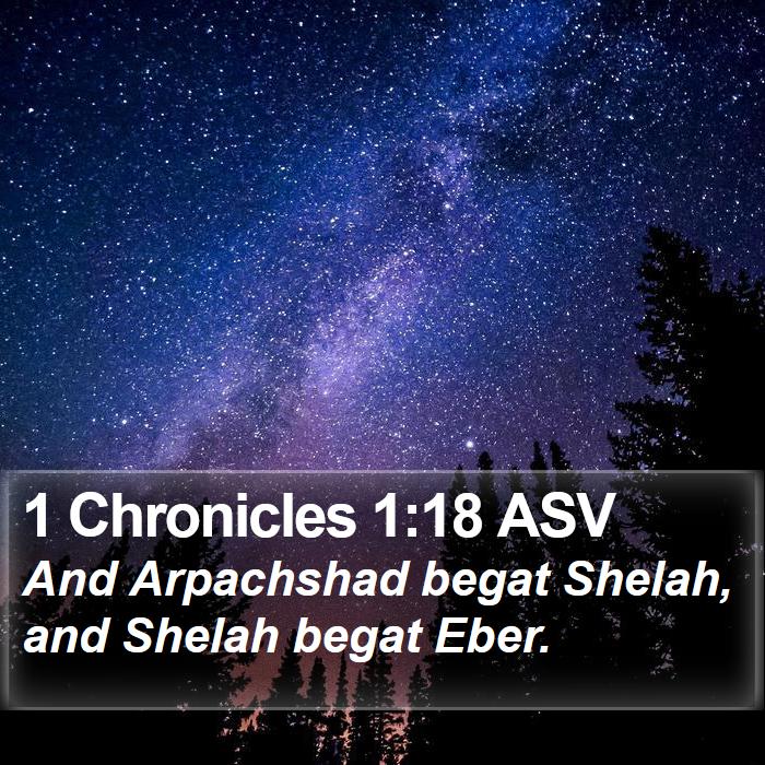 1 Chronicles 1:18 ASV Bible Study