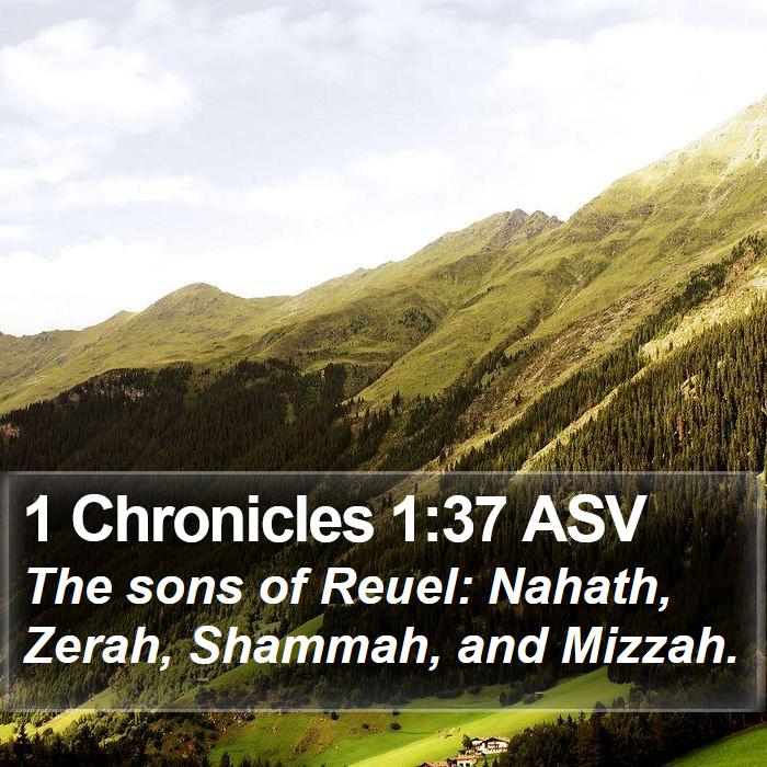 1 Chronicles 1:37 ASV Bible Study