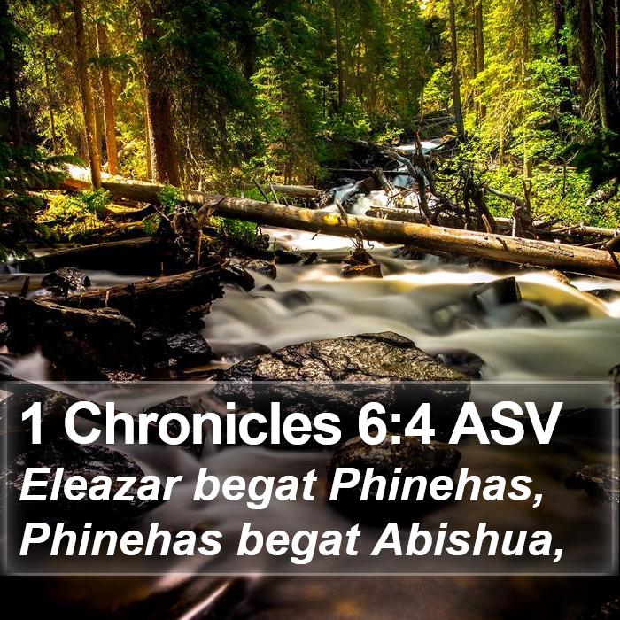 1 Chronicles 6:4 ASV Bible Study