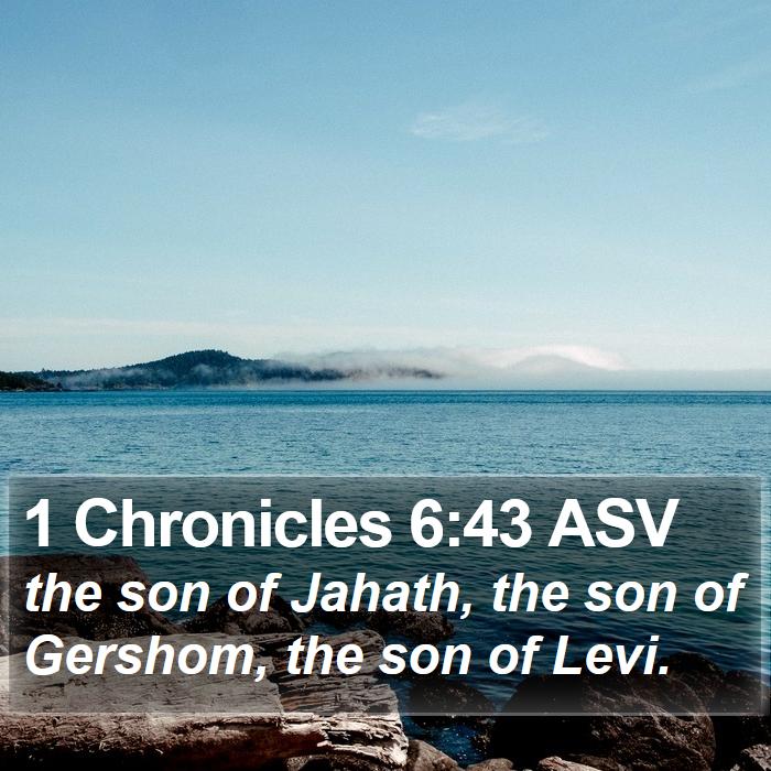 1 Chronicles 6:43 ASV Bible Study