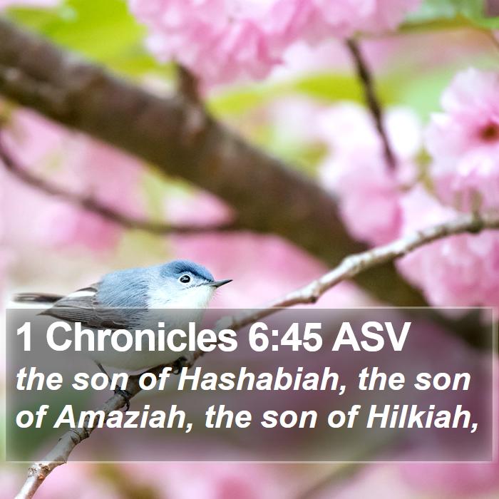 1 Chronicles 6:45 ASV Bible Study