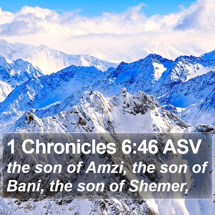 1 Chronicles 6:46 ASV Bible Study