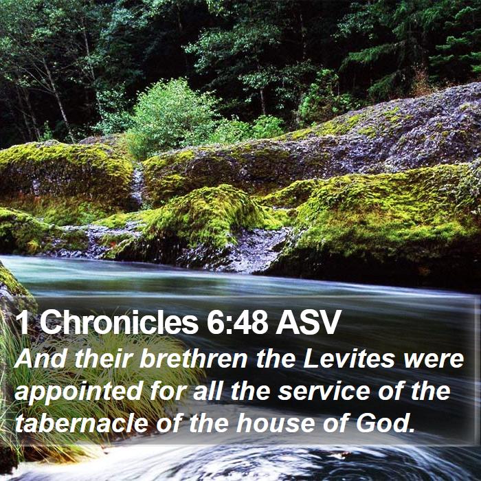 1 Chronicles 6:48 ASV Bible Study