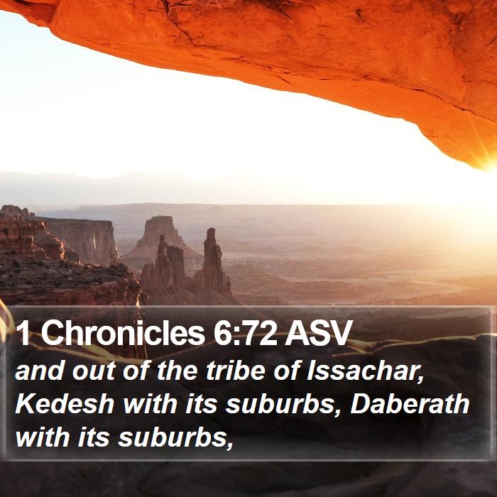 1 Chronicles 6:72 ASV Bible Study