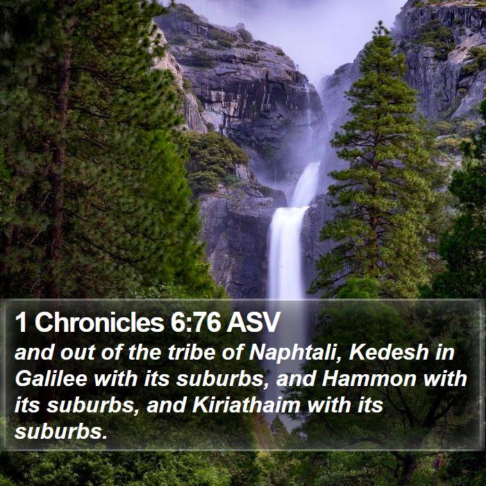 1 Chronicles 6:76 ASV Bible Study