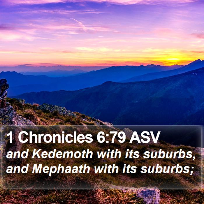 1 Chronicles 6:79 ASV Bible Study