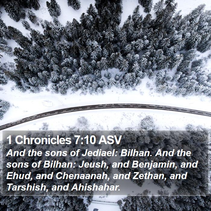 1 Chronicles 7:10 ASV Bible Study