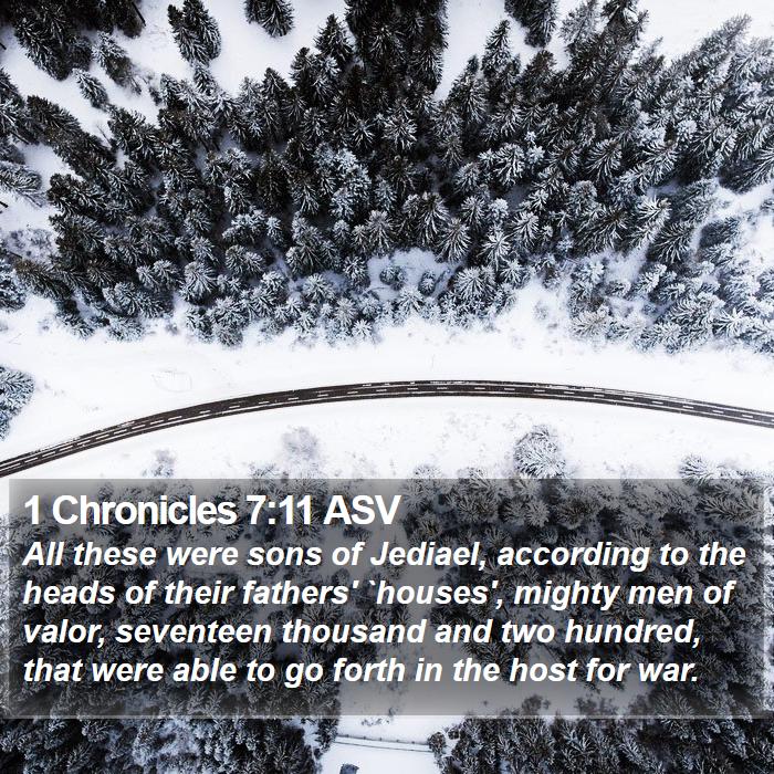 1 Chronicles 7:11 ASV Bible Study