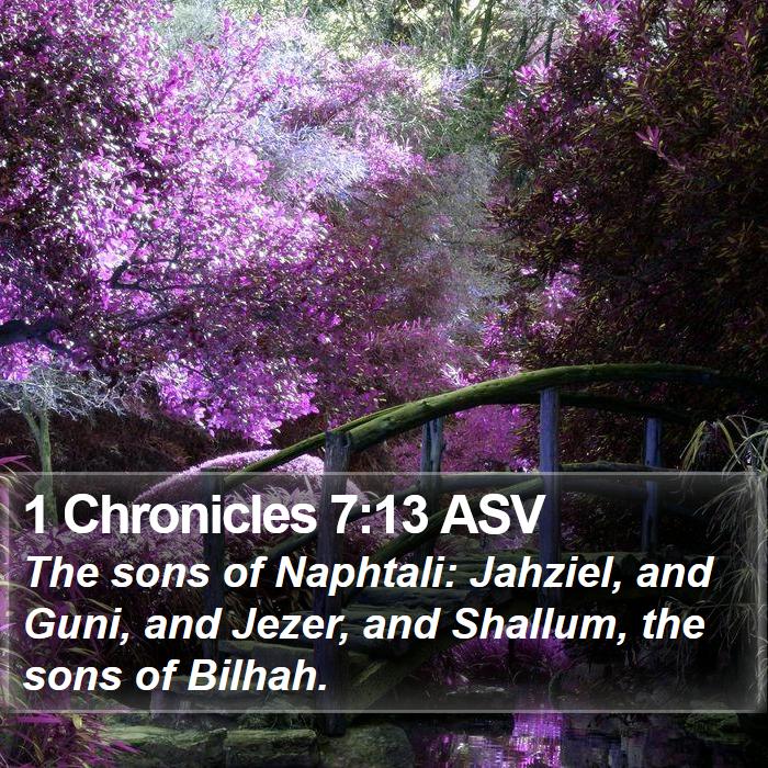 1 Chronicles 7:13 ASV Bible Study