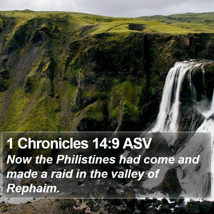 1 Chronicles 14:9 ASV Bible Study