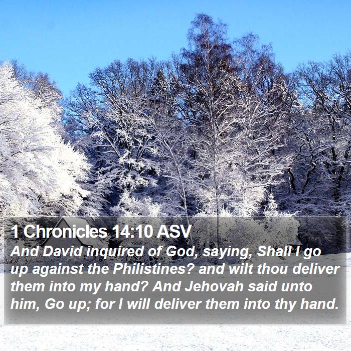 1 Chronicles 14:10 ASV Bible Study