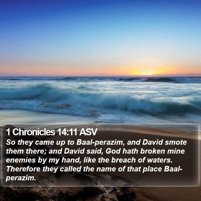 1 Chronicles 14:11 ASV Bible Study