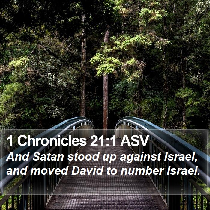 1 Chronicles 21:1 ASV Bible Study