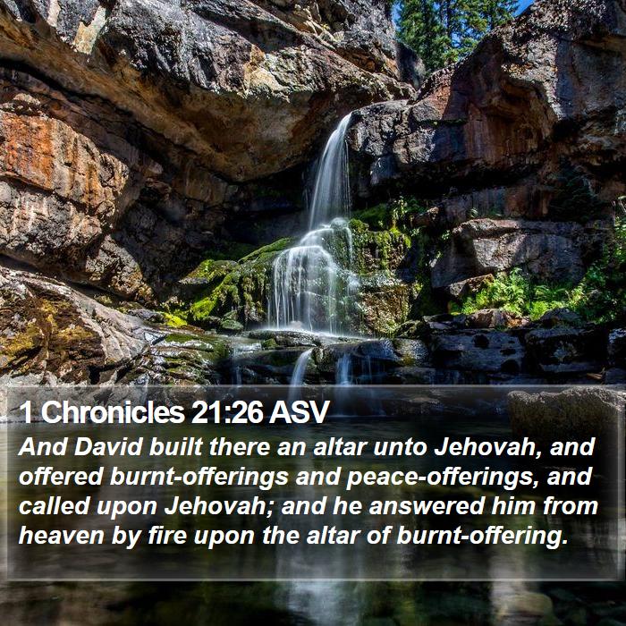 1 Chronicles 21:26 ASV Bible Study