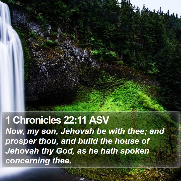 1 Chronicles 22:11 ASV Bible Study