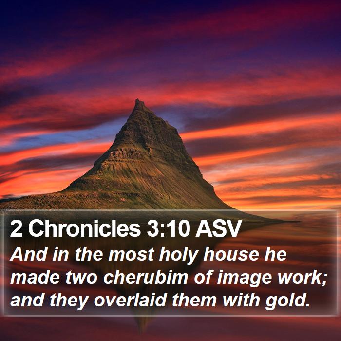 2 Chronicles 3:10 ASV Bible Study