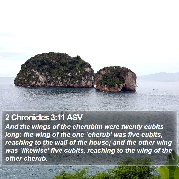 2 Chronicles 3:11 ASV Bible Study