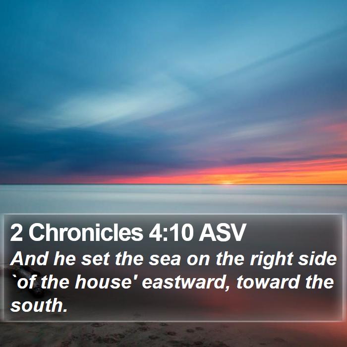 2 Chronicles 4:10 ASV Bible Study