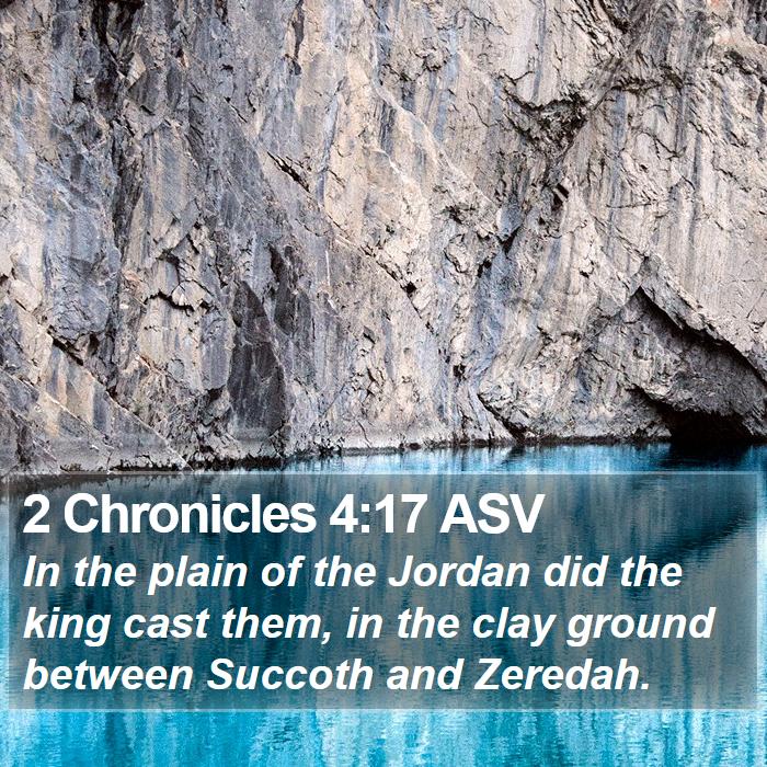 2 Chronicles 4:17 ASV Bible Study