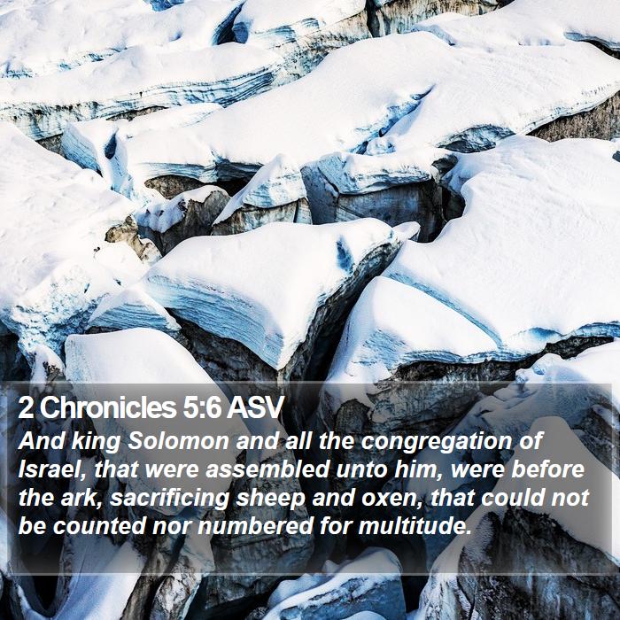 2 Chronicles 5:6 ASV Bible Study