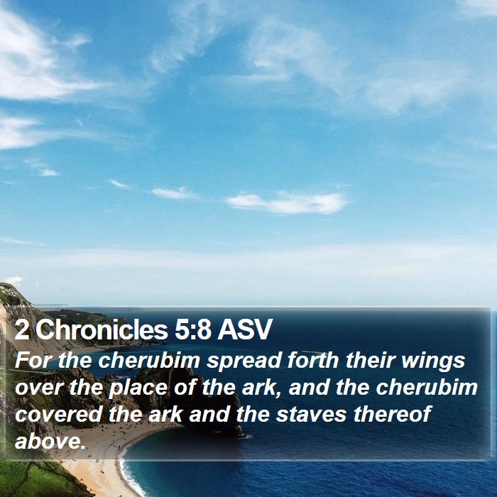 2 Chronicles 5:8 ASV Bible Study