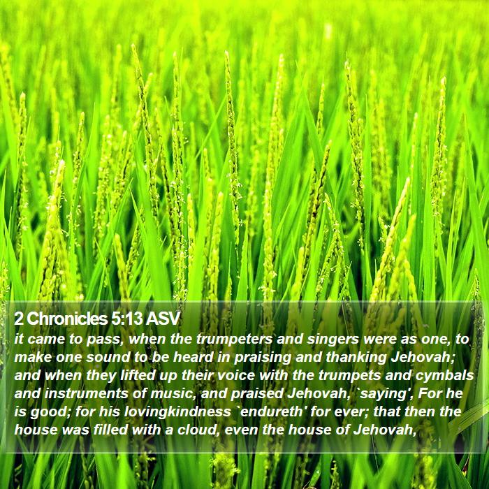 2 Chronicles 5:13 ASV Bible Study